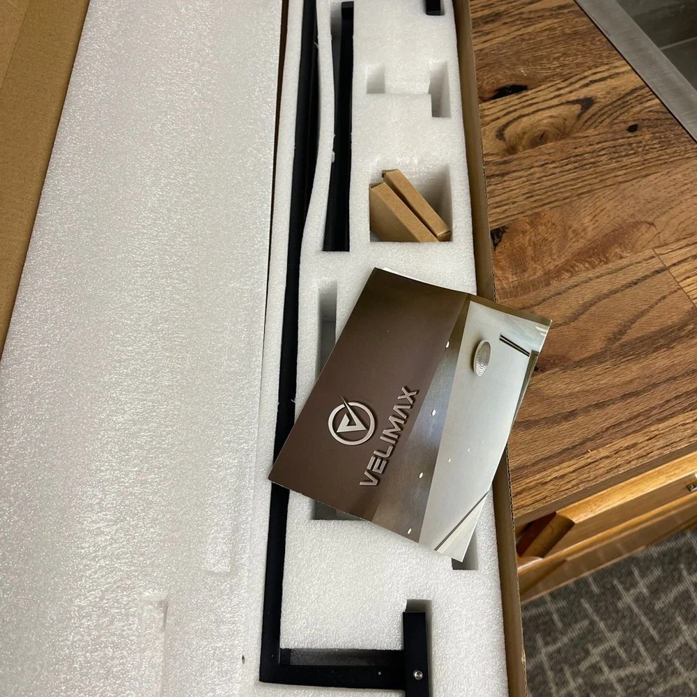 Velimax Black Metal Towel Bar Set